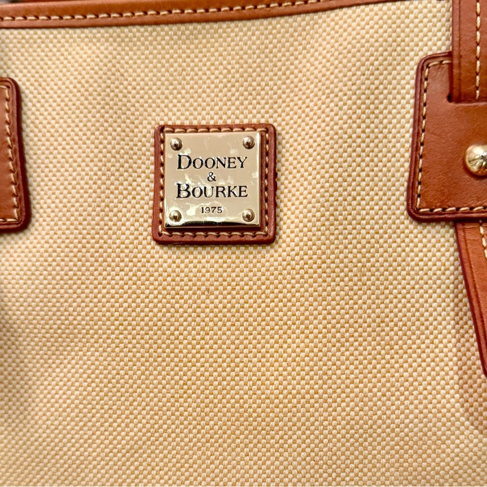 Dooney & Bourke Tan and Brown Tote Bag - Picture 2 of 5